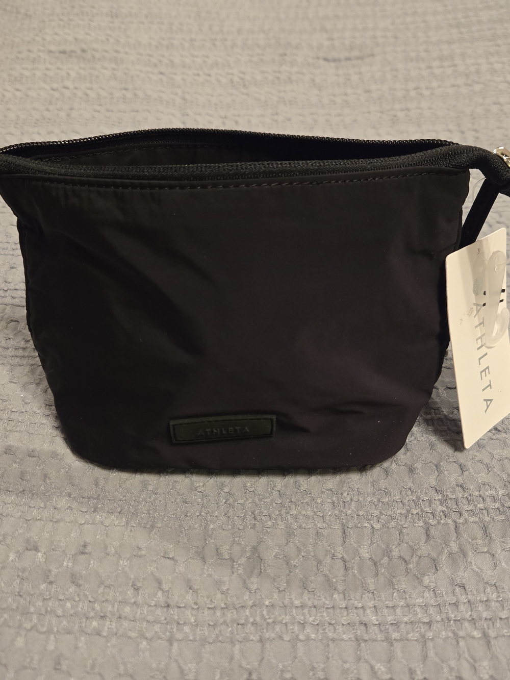 Athleta Black Nylon Zip Pouch